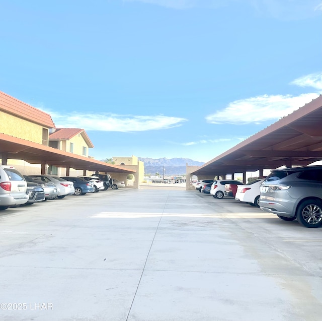 2085 Mesquite Ave Unit 61, Lake Havasu City, AZ 86403 - covered parking lot featuring a mountain view