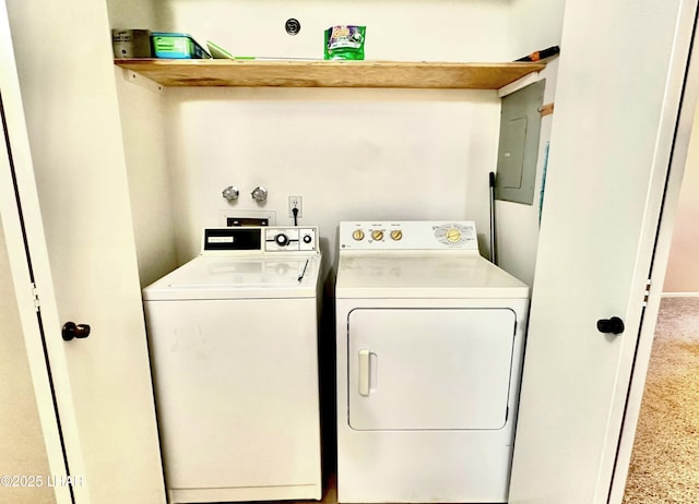 2085 Mesquite Ave Unit 61, Lake Havasu City, AZ 86403 - laundry room featuring washer and clothes dryer and electric panel