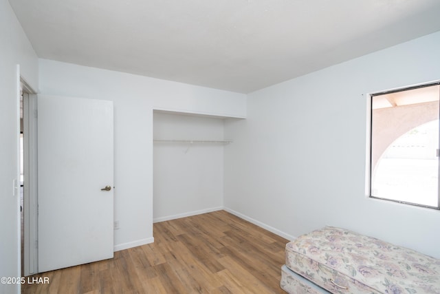 2340 Jamaica Blvd S, Lake Havasu City, AZ 86406 - unfurnished bedroom featuring wood finished floors, baseboards, and a closet