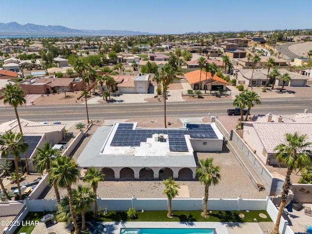 2340 Jamaica Blvd S, Lake Havasu City, AZ 86406 - aerial view of residential area featuring a pool and a mountainous background