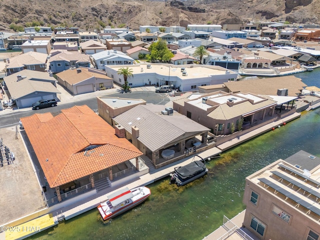 8874 Papago Loop, Parker, AZ 85344 - aerial view of residential area featuring a water and mountain view