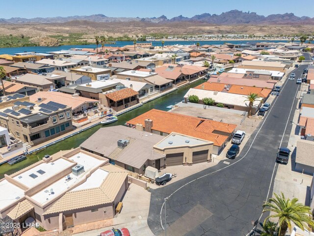 8874 Papago Loop, Parker, AZ 85344 - aerial perspective of suburban area featuring a mountain backdrop