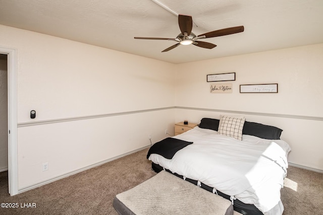 1824 Montana Vis Unit D, Lake Havasu City, AZ 86403 - carpeted bedroom featuring baseboards and ceiling fan