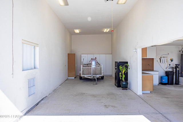 garage featuring visible vents