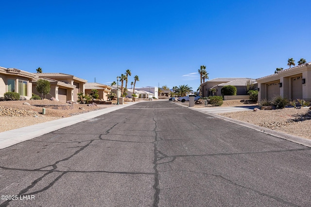 view of street featuring a residential view