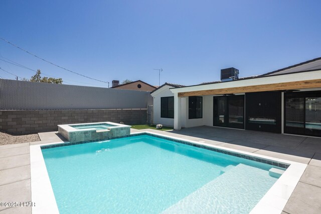 2185 Palo Verde Blvd S, Lake Havasu City, AZ 86403 - view of swimming pool featuring a patio area and a pool with connected hot tub