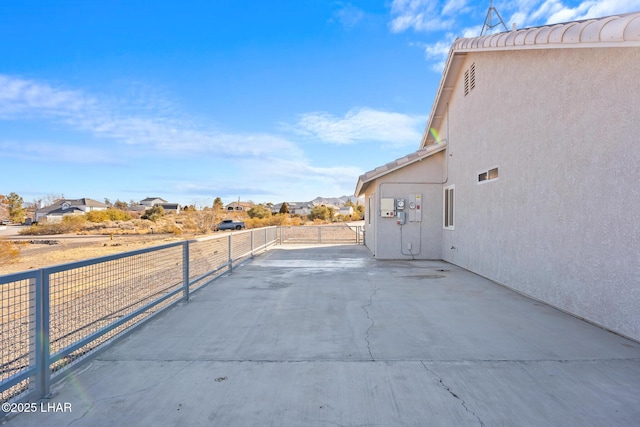 view of patio / terrace with fence