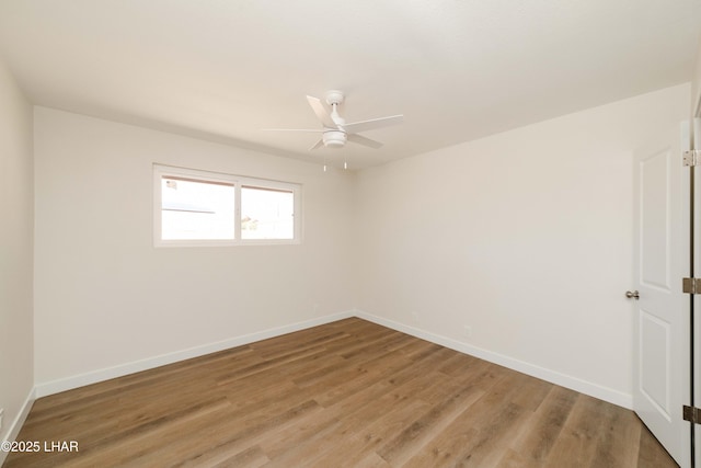 2529 Sunchief Ln, Lake Havasu City, AZ 86403 - spare room with ceiling fan, light wood-type flooring, and baseboards