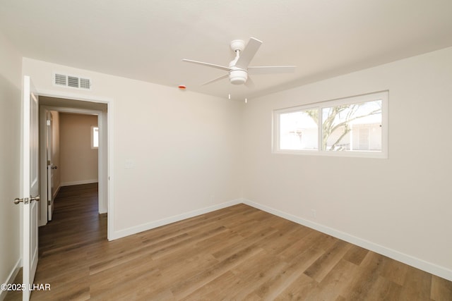 2529 Sunchief Ln, Lake Havasu City, AZ 86403 - spare room with baseboards, light wood finished floors, and ceiling fan