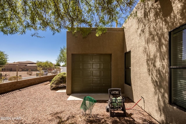 exterior space featuring fence