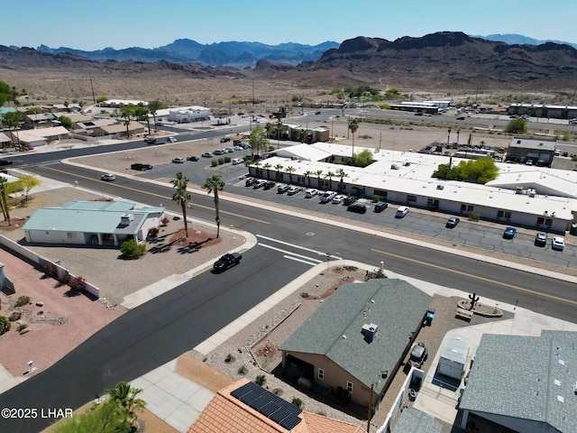 bird's eye view featuring a mountain view