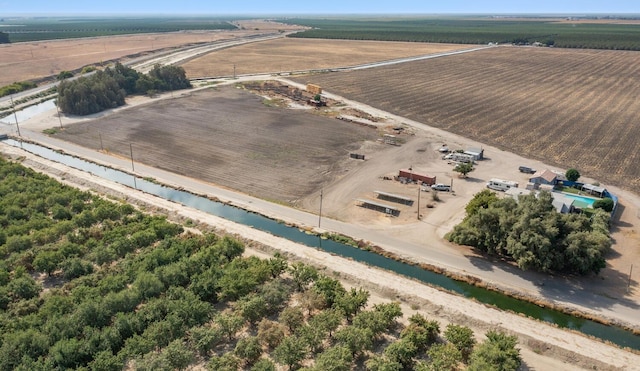 drone / aerial view with a rural view