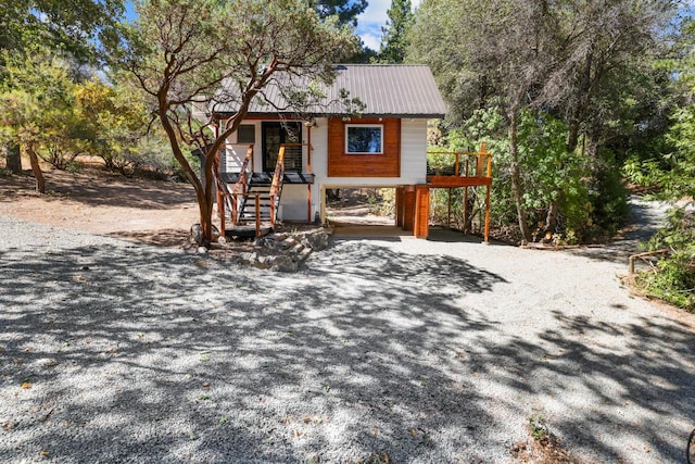 view of front of home with a porch