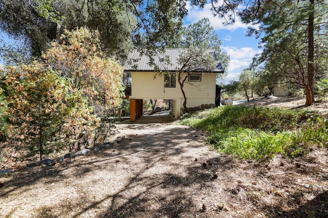 view of back of property