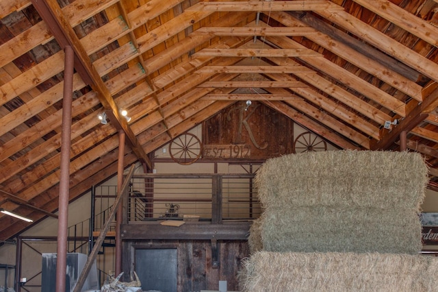 view of attic