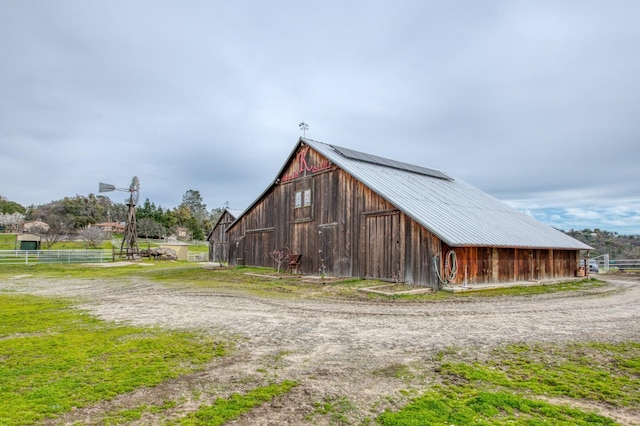 view of barn