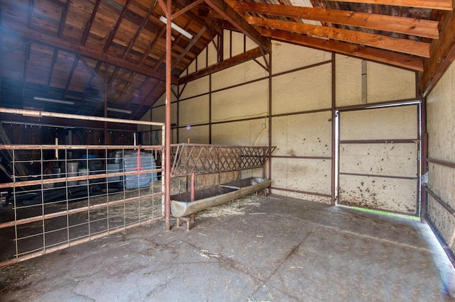 view of horse barn