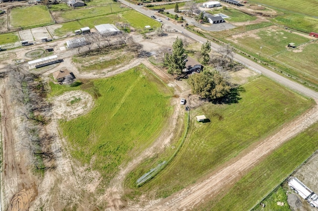 aerial view featuring a rural view