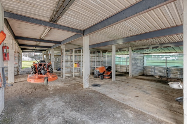 view of horse barn