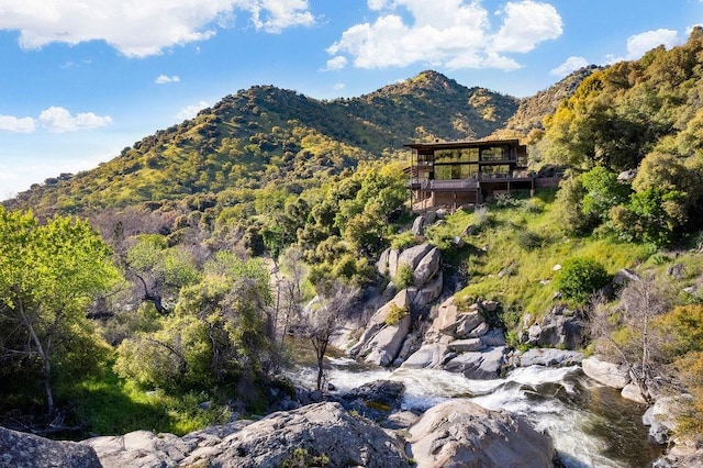 property view of mountains with a water view