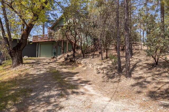 exterior space featuring a wooden deck