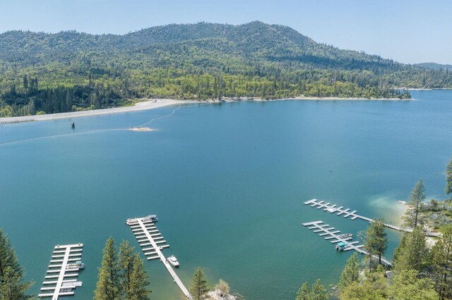 property view of water featuring a mountain view