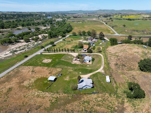 drone / aerial view featuring a rural view