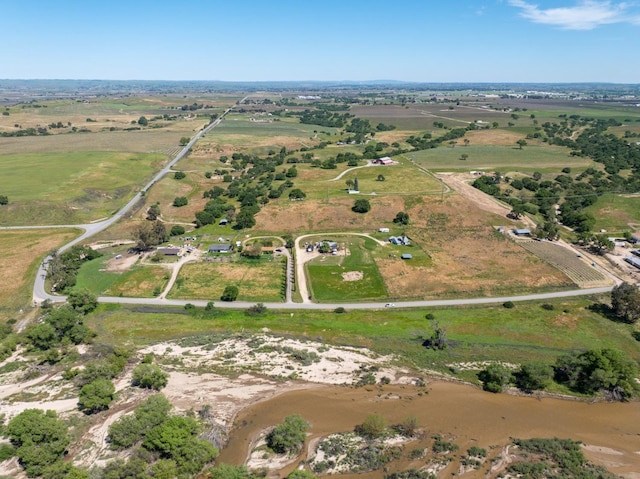 drone / aerial view featuring a rural view
