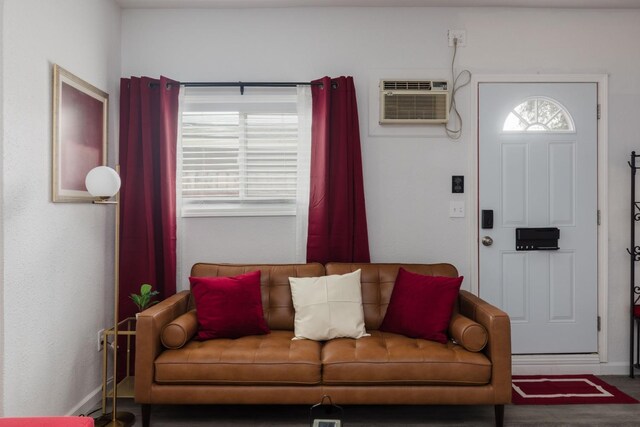 925 S Purdue Ave, Fresno, CA 93727 - living room with a wall mounted AC and baseboards
