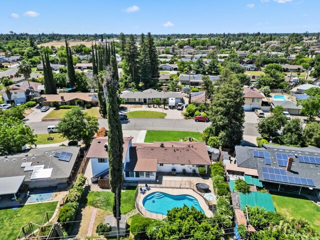 925 S Purdue Ave, Fresno, CA 93727 - aerial view of residential area featuring a pool area