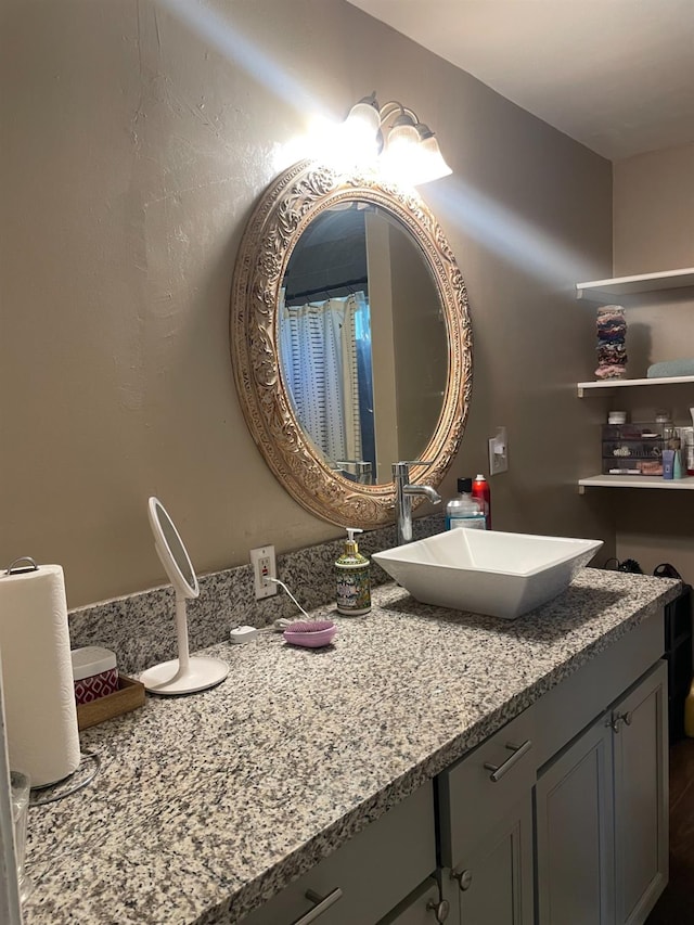 bathroom with vanity