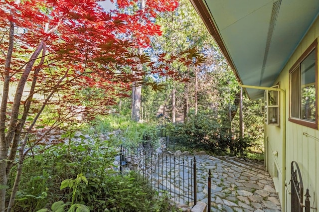 exterior space with fence