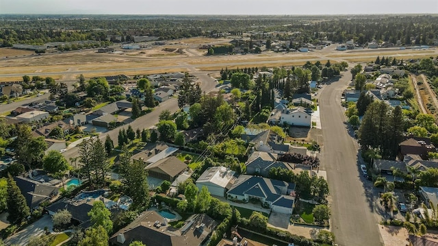 aerial view featuring a residential view