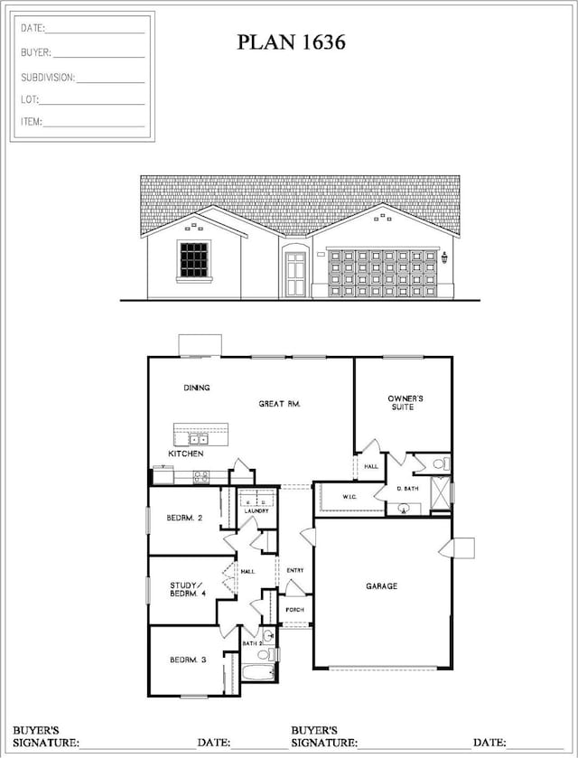 13472 Fourth, Parlier, CA 93648 - floor plan / room layout