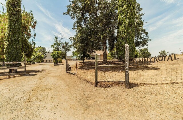 view of street featuring a rural view