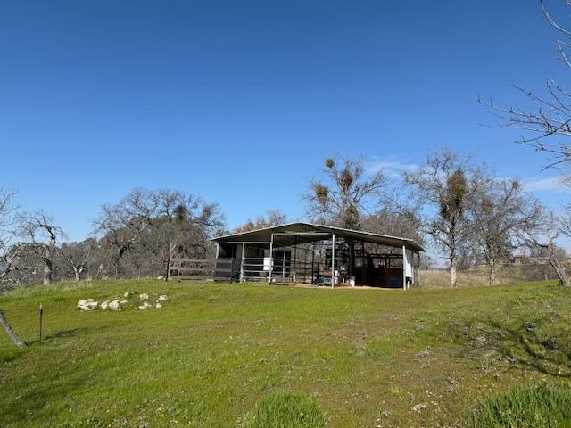 exterior space with an outdoor structure