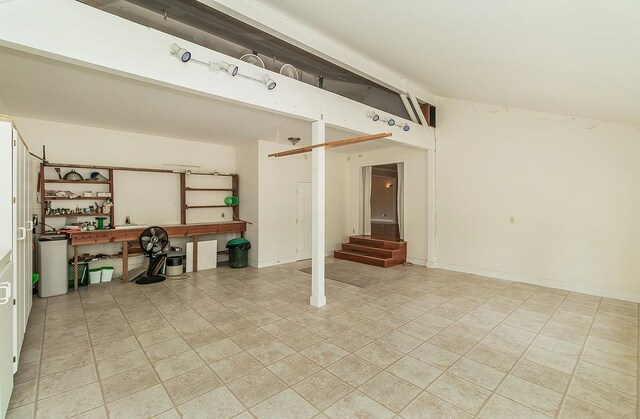 view of tiled spare room