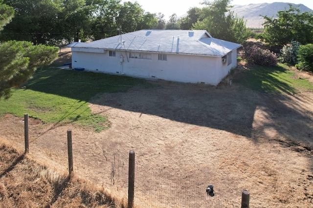 exterior space with a mountain view