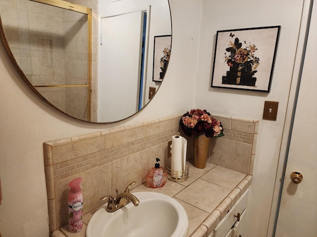 bathroom with vanity