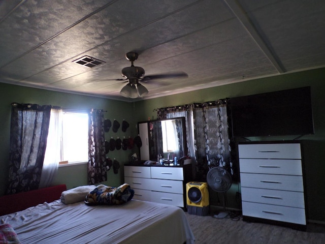 36839 Hopewell Rd, Yokuts Valley, CA 93675 - bedroom with wood finished floors and a ceiling fan