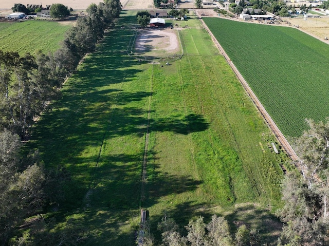 bird's eye view featuring a rural view