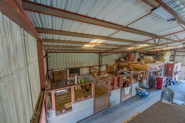 view of horse barn