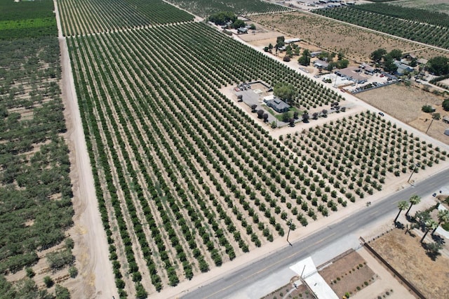 bird's eye view with a rural view