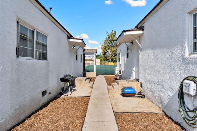 exterior space with area for grilling