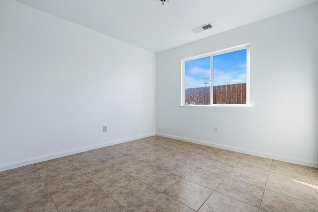 view of tiled empty room