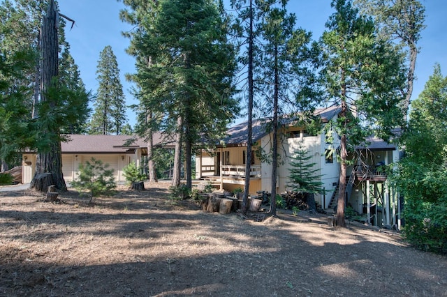 view of rear view of property