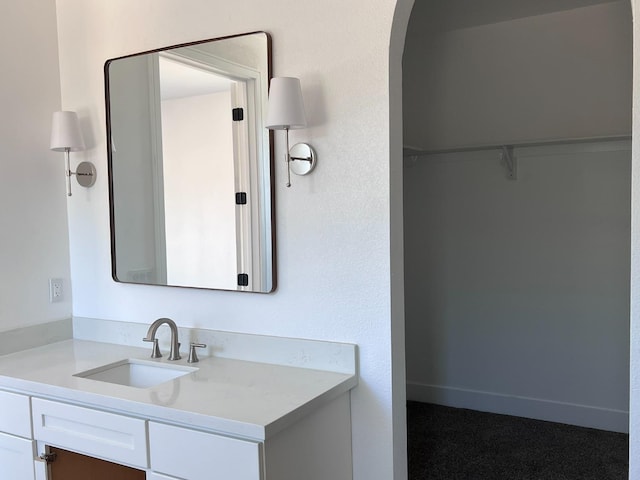 bathroom with vanity