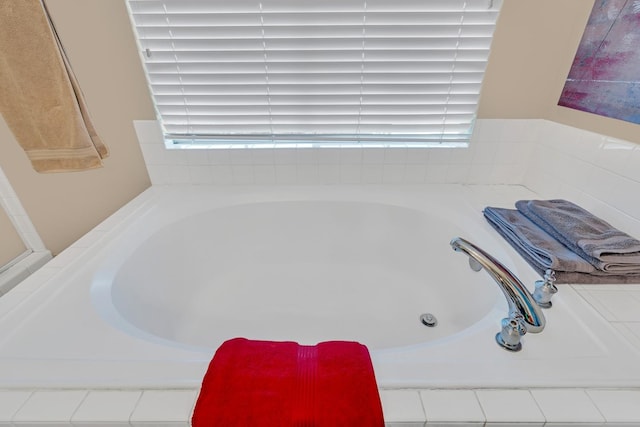 bathroom featuring a tub