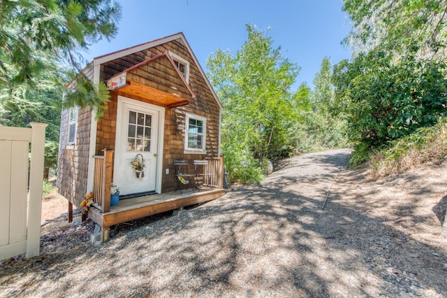 view of outbuilding featuring an outdoor structure