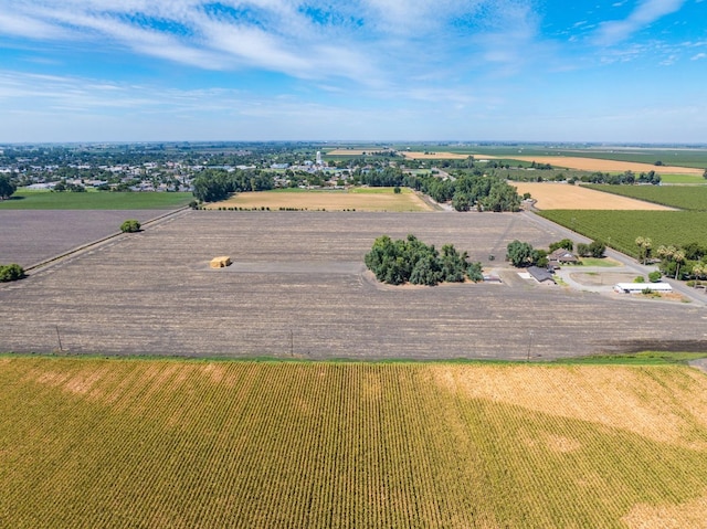 bird's eye view with a rural view